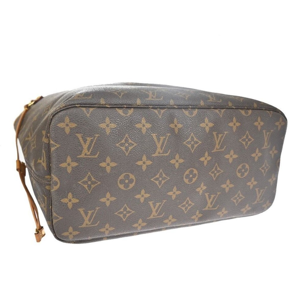 LOUIS VUITTON Neverfull MM Shoulder Tote Bag Monogram Leather - Picture 8 of 15